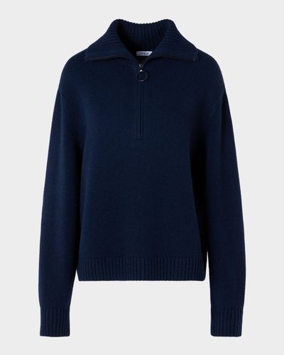 Akris punto Chunky Yak Knit Half-Zip Pullover