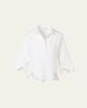 Akris punto Cotton Poplin Scalloped Blouse - 1