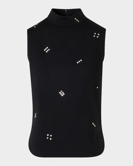 Akris punto Diamond Dice Dot Blouse