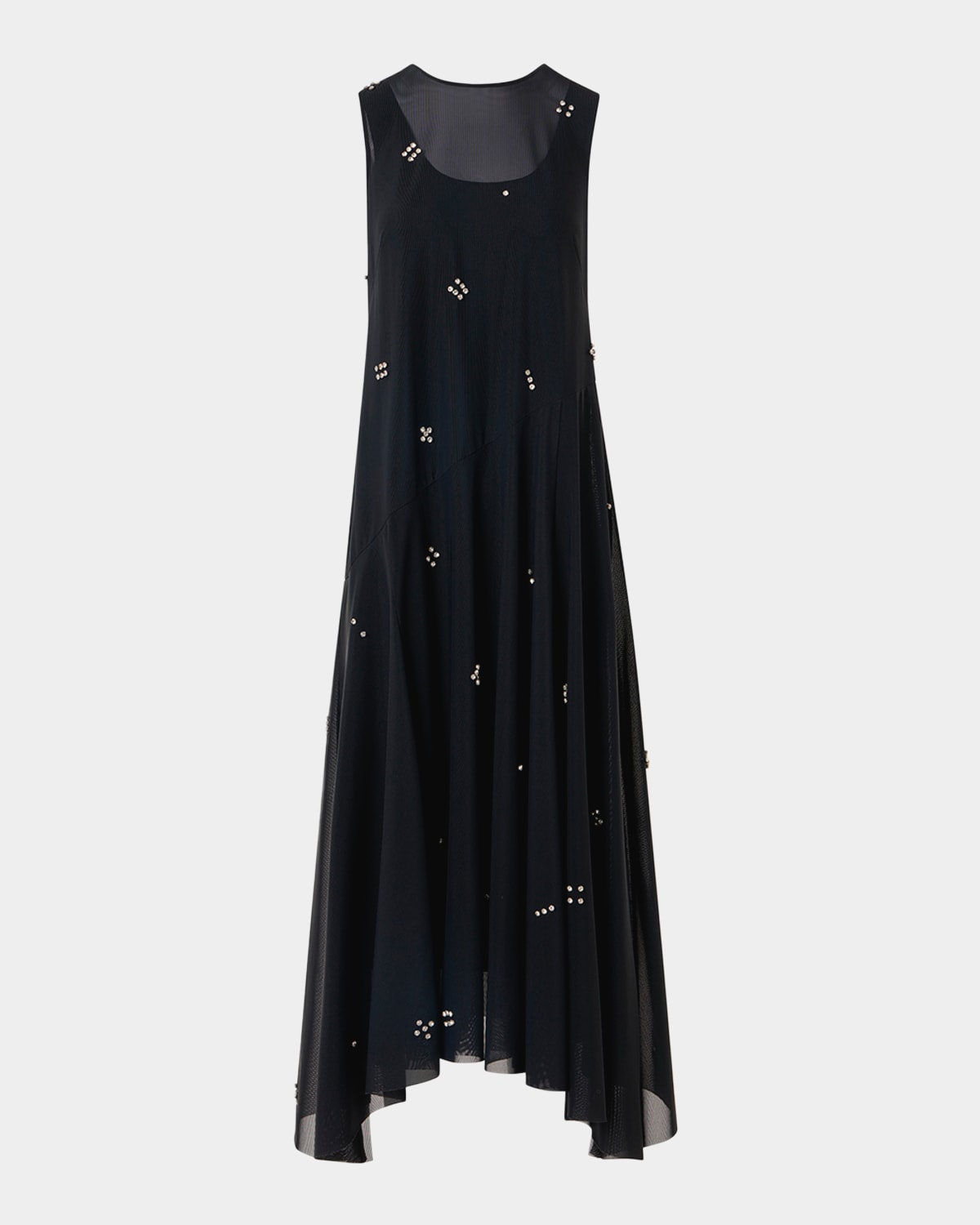 Akris punto Diamond Dice Dot Midi Dress