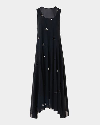 Akris punto Diamond Dice Dot Midi Dress