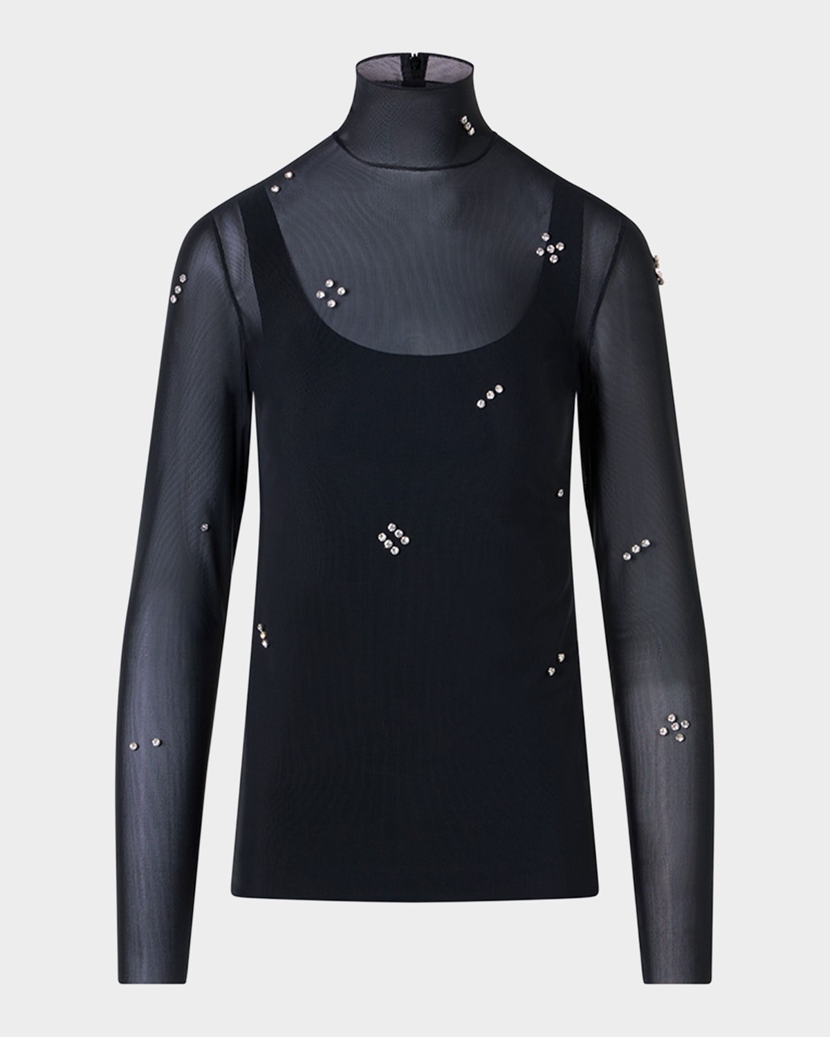 Akris punto Diamond Dice Dot Top