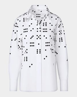 Akris punto Dice Print Poplin Cotton Shirt