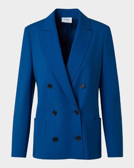 Akris punto Double-Breasted Cool Wool Jacket