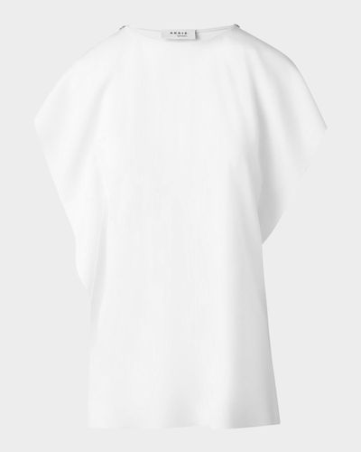 Akris punto Draped Sleeveless Blouse