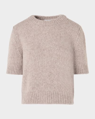 Akris punto Fluffy Alpaca Crewneck Sweater