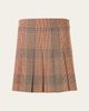 Akris punto Glen Check Pleated Mini Skirt - 1