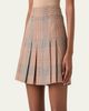 Akris punto Glen Check Pleated Mini Skirt - 4