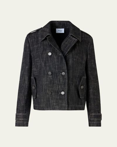 Akris punto Heavyweight Cotton Denim Jacket