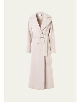 Akris punto Herringbone Wool Coat