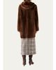 Akris punto Hooded Shearling Oversized Coat - 3