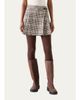 Akris punto Houndstooth Tweed Wool-Blend Mini Kilt Skirt - 2