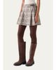 Akris punto Houndstooth Tweed Wool-Blend Mini Kilt Skirt - 4