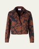 Akris punto Ikat Flower Motorbike Jacket in Cotton Canvas - 1
