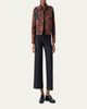 Akris punto Ikat Flower Motorbike Jacket in Cotton Canvas - 2