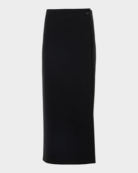Akris punto Jersey Wrap Midi Skirt