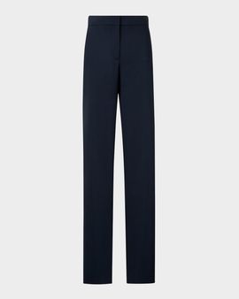 Akris punto Marla Cool Wool Straight-Leg Elastic-Waist Pants