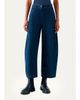 Akris punto Mid-Rise Denim Barrel-Leg Ankle Trousers - 2