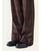 Akris punto Milly Blanket Check Flannel Pants - 5