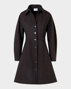 Akris punto Panel Winter Denim Shirtdress