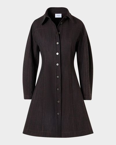 Akris punto Panel Winter Denim Shirtdress