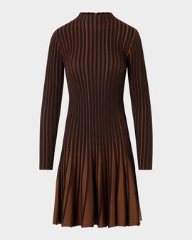 Akris punto Pleated Wool Dress