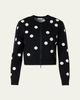 Akris punto Polka Dot Wool Zip Cardigan - 1