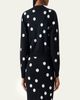 Akris punto Polka Dot Wool Zip Cardigan - 3