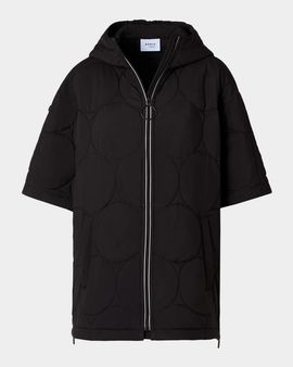Akris punto Quilted Short-Sleeve Hooded Coat