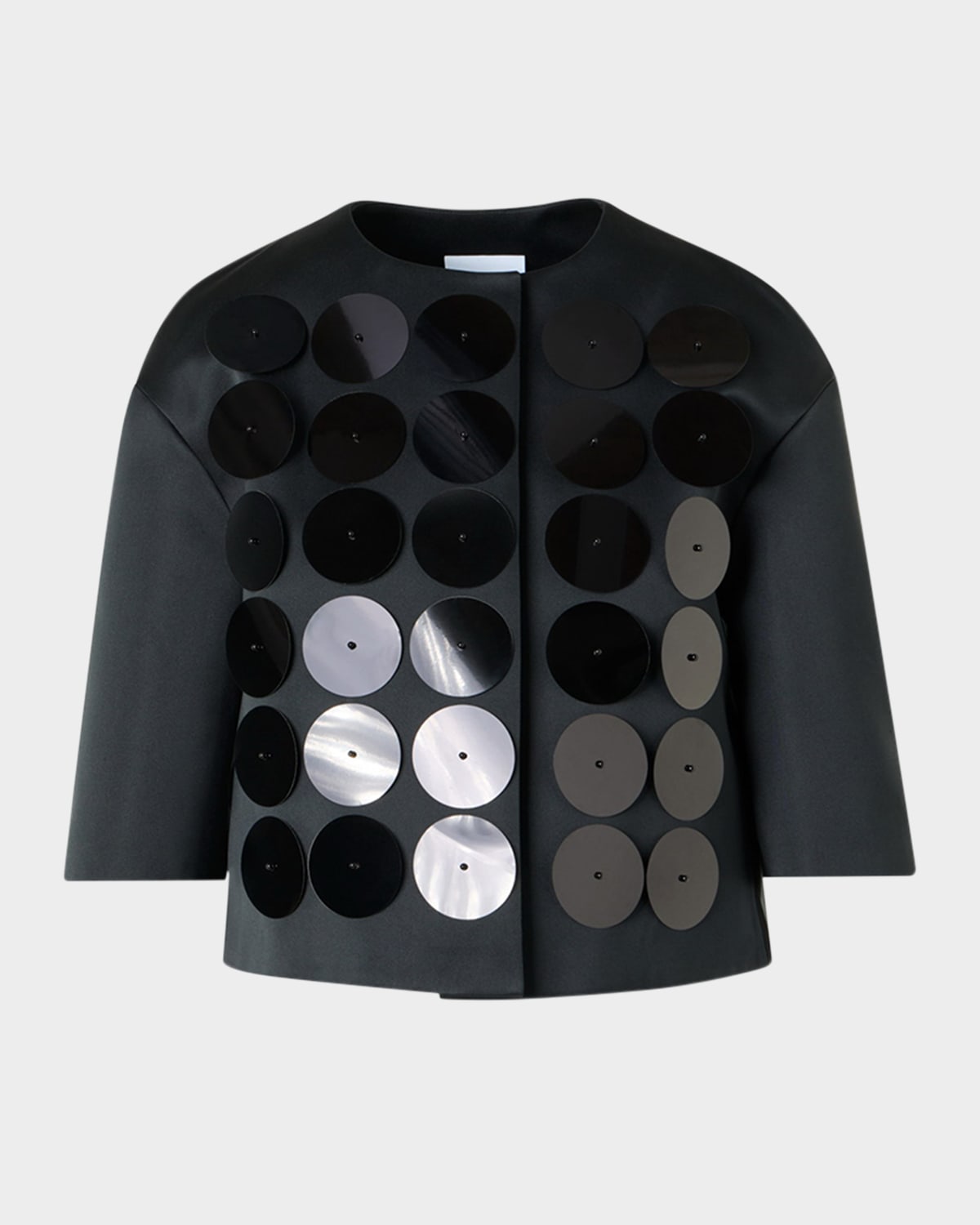 Akris punto Record Dot Embellished Techno Taffeta Jacket
