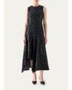 Akris punto Sequined Denim Sleeveless Handkerchief Midi Dress - 2