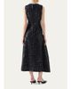 Akris punto Sequined Denim Sleeveless Handkerchief Midi Dress - 3