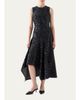 Akris punto Sequined Denim Sleeveless Handkerchief Midi Dress - 4