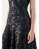 Akris punto Sequined Denim Sleeveless Handkerchief Midi Dress - 5