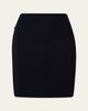 Akris punto Short Stretch-Jersey Skirt, Black - 1