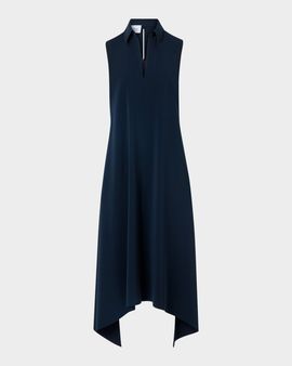 Akris punto Signature Lasercut Crêpe Midi Dress