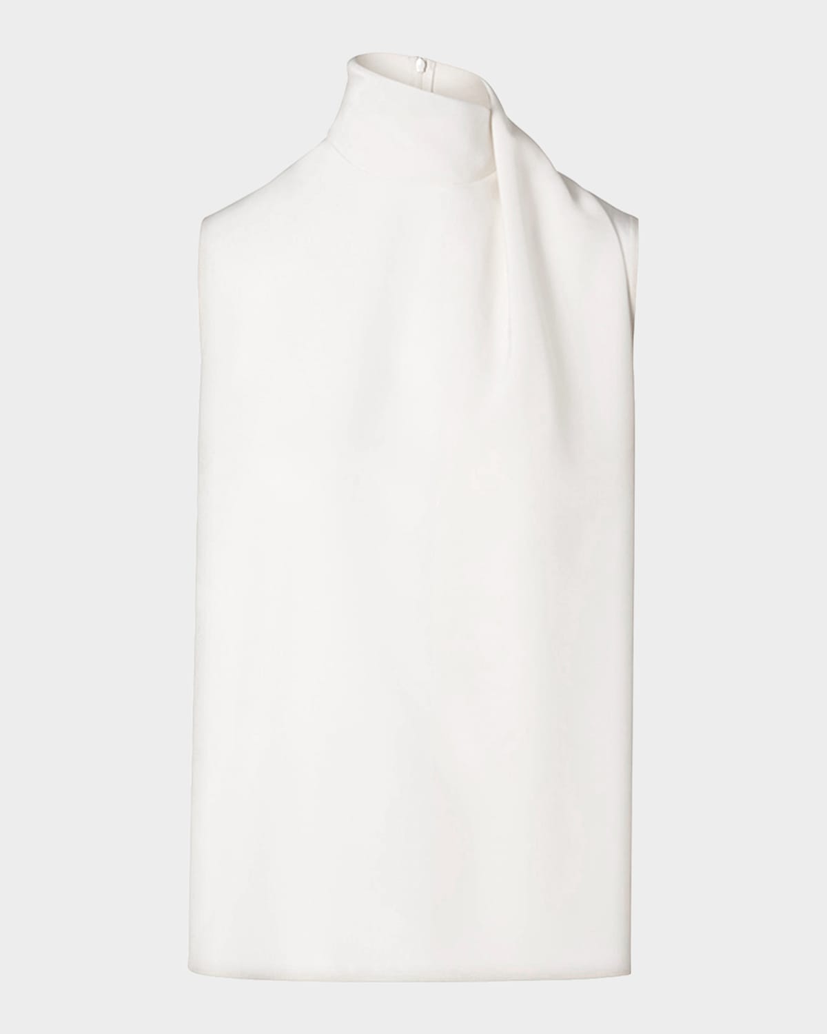 Akris punto Silk Shawl Draped Sleeveless Blouse