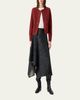 Akris punto Single-Breasted Suede Collarless Jacket - 2