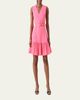 Akris punto Sleeveless Belted Ruffle Knee-Length Dress - 2