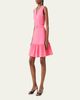Akris punto Sleeveless Belted Ruffle Knee-Length Dress - 4