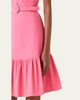 Akris punto Sleeveless Belted Ruffle Knee-Length Dress - 5