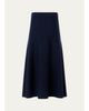 Akris punto Stretch-Wool A-Line Midi Skirt - 1