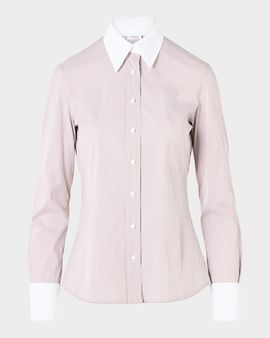 Akris punto Stripe Stretch Cotton Poplin Shirt