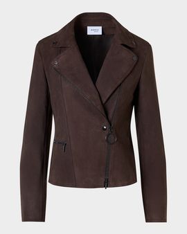 Akris punto Suede Motorbike Jacket