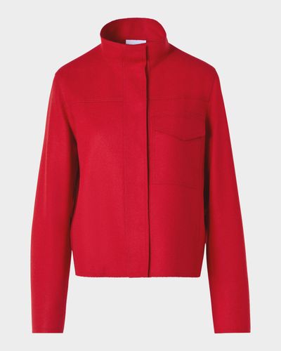 Akris punto Taglio Vivo Felted Wool Blend Jacket