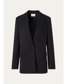 Akris punto Virgin Wool Boyfriend Blazer