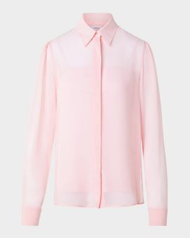 Akris punto Viscose Georgette Button-Down Boho Blouse