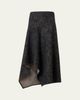 Akris punto Washed Heavyweight Cotton Denim Midi Skirt - 1