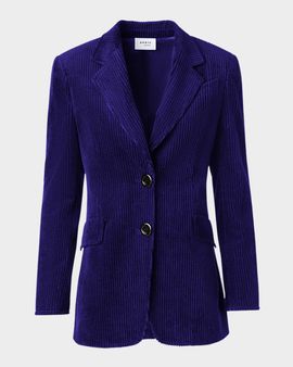 Akris punto Washed Viscose Corduroy Boyfriend Blazer
