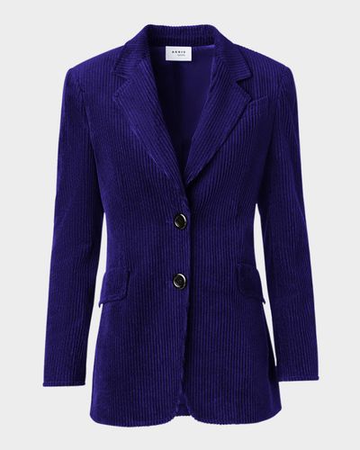 Akris punto Washed Viscose Corduroy Boyfriend Blazer